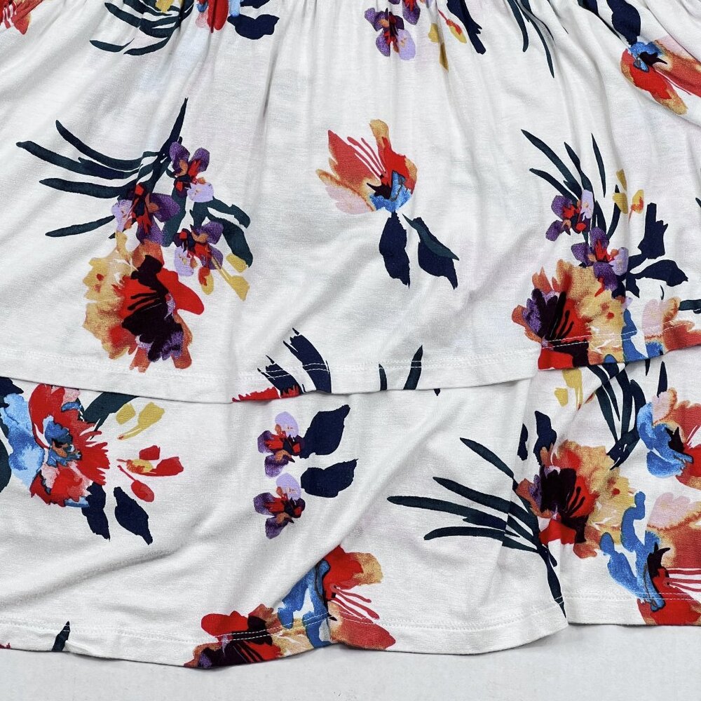 torrid‎ Super Soft Knits Tiered Babydoll Top Floral Button-Front Size 3 - NWOT - Picture 7 of 13